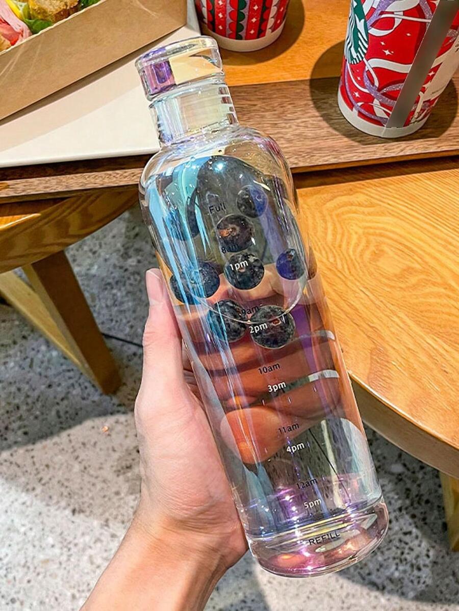 1pc Clear Water Bottle - Clear - View 1