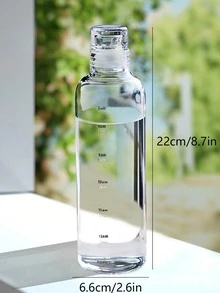 1pc Clear Water Bottle - Clear - View 3