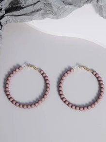 5 đôi/bộ Bông Tai Vòng Đính Hạt Thời Trang Dành Cho Nữ Trang Trí Hàng Ngày - Màu xanh hải quân - Xem 6