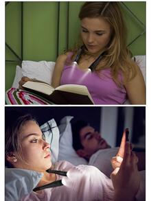 1 luz LED de lectura para cuello, 3 colores, 6 niveles de brillo, luz de libro recargable para leer en la cama, brazos flexibles para hacer punto, camping, reparación - Gris Oscuro - Ver 9
