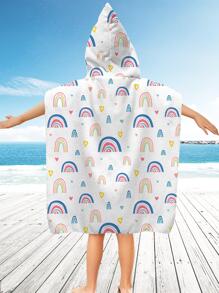 1 khăn tắm trẻ em họa tiết trái tim & vòm - Nhiều màu - Xem 2