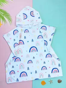 1 khăn tắm trẻ em họa tiết trái tim & vòm - Nhiều màu - Xem 1