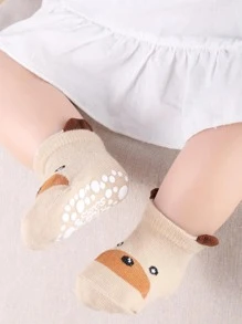 9pairs Baby Cartoon Graphic Non-slip Cute Invisible Socks For Daily Life - Multicolor - View 4