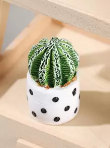 12 chậu cây mini chân thực, mô hình cây thu nhỏ để trang trí cảnh quan vi mô, cây trồng trong chậu nhỏ & đồ trang trí cây xanh - Nhiều màu - Xem 8
