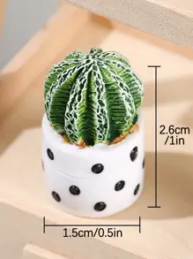 12 chậu cây mini chân thực, mô hình cây thu nhỏ để trang trí cảnh quan vi mô, cây trồng trong chậu nhỏ & đồ trang trí cây xanh - Nhiều màu - Xem 7