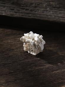 1 nhẫn trang trí bằng đá Bohemian cho phụ nữ để trang trí hàng ngày - trắng - Xem 4