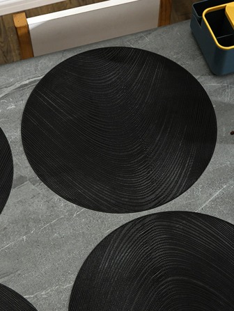 Placemats&Coasters 2/4/6piece Set PVC Place Mats For Kitchen Table Indoor/Outdoor Washable Heat-Resistant Placemat Wipeable Dining Table Mats For Camping, Festival, Wedding, Party