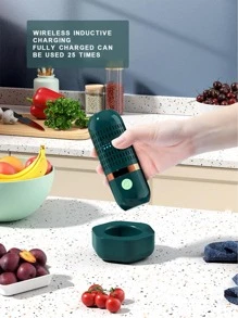 1 pieza ABS vegetal moderno portátil vegetal para casa - Verde militar - Ver 2