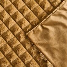 1pc Solid Color Textured Plush Cushion Cover, Minimalist Fabric Multi-size Decorative Throw Pillow Case For Home - Beige - View 6