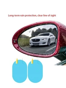 1 miếng dán bảo vệ chống nước cho gương chiếu hậu ô tô - Trong sáng - Xem 1