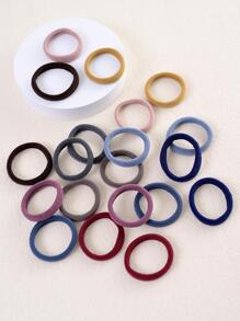 20 chiếc phụ nữ phối màu buộc tóc thông thường cho cuộc sống hàng ngày - Nhiều màu - Xem 3