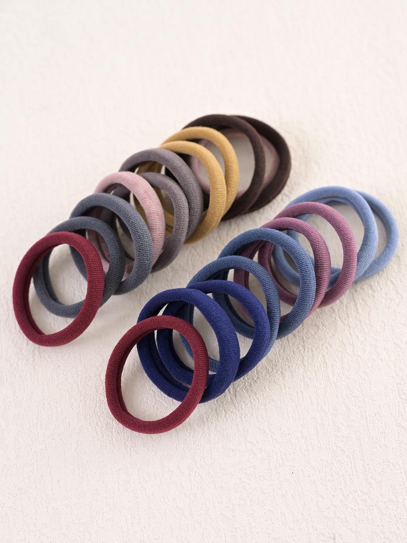 20 chiếc phụ nữ phối màu buộc tóc thông thường cho cuộc sống hàng ngày - Nhiều màu - Xem 1