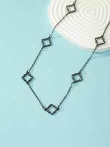 Vòng cổ trang trí hình học - Màu Đen Súng - Xem 3