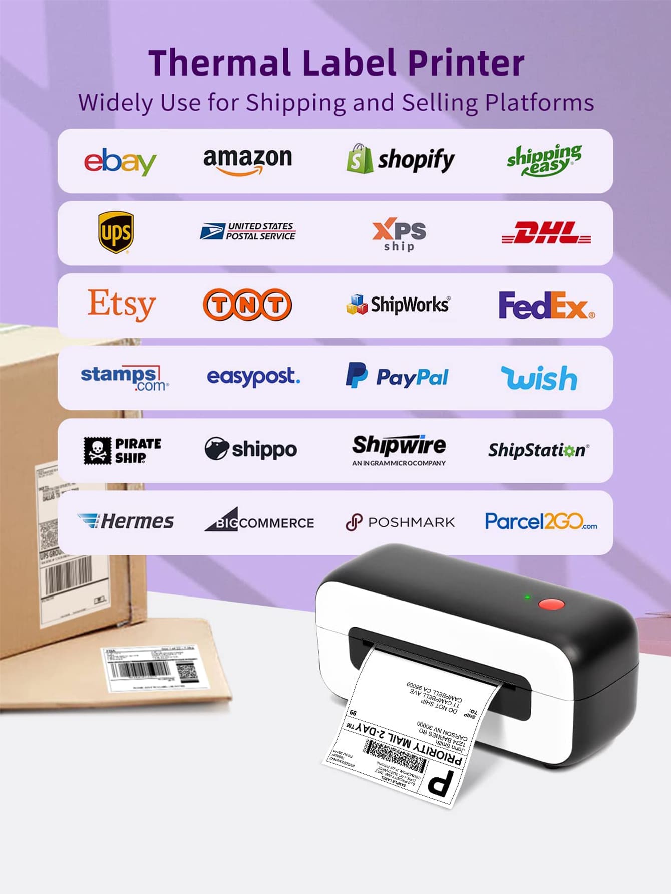 Phomemo Shipping Label Printer PM246S Thermal Label Printer for