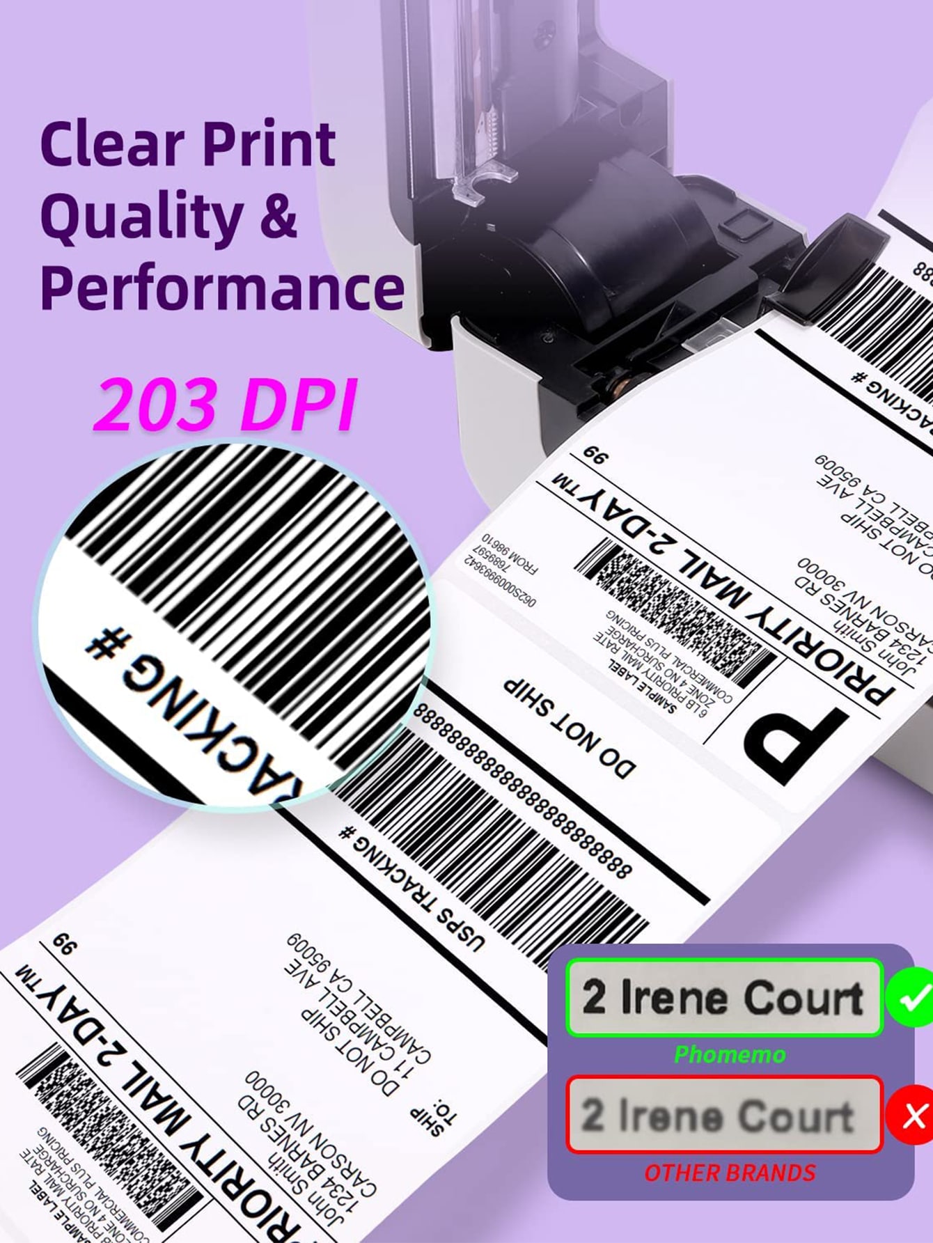 Phomemo Shipping Label Printer PM246S Thermal Label Printer for