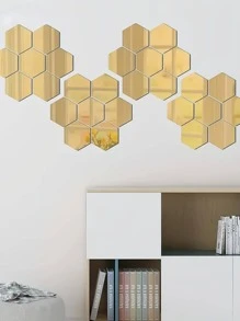 12pcs Geometric Design Mirror Wall Sticker Best Gifts Birthday