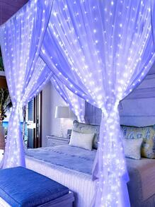 Led Garland Curtain Lights With 8 Modes & Usb Remote Control For Wedding, Christmas, Home, Festival Decoration