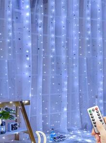 Led Garland Curtain Lights With 8 Modes & Usb Remote Control For Wedding, Christmas, Home, Festival Decoration