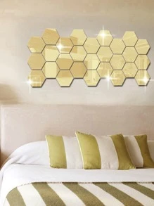 12pcs Geometric Design Mirror Wall Sticker Best Gifts Birthday