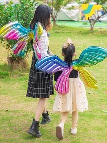 22pcs Wing Design Photobooth Prop, Modern Polyester Wing Design Party Decoration Selfie Prop For Party Supply - Multicolor - View 3