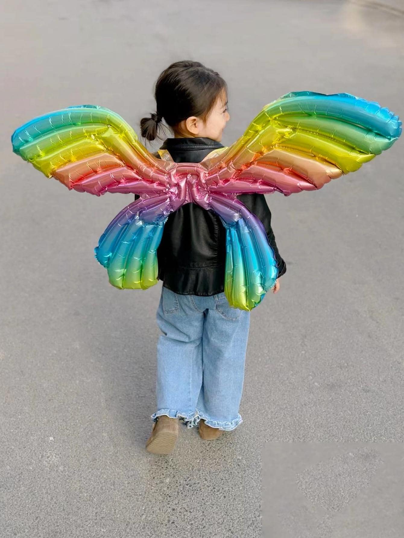22pcs Wing Design Photobooth Prop, Modern Polyester Wing Design Party Decoration Selfie Prop For Party Supply - Multicolor - View 1