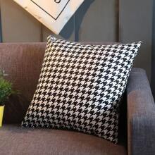 1 Hoa Văn Houndstooth Đệm Không Chất Độn, Polyester Hiện Đại Trang Trí Ném Gối Cho Gia Đình - Nhiều màu - Xem 3