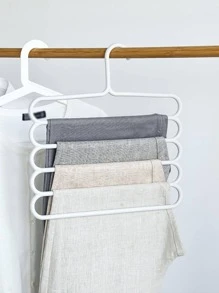 1 Móc Treo Quần Bằng Nhựa, Móc Treo Đa Năng Chống Trượt Di Động Cho Gia Đình - Màu be - Xem 2