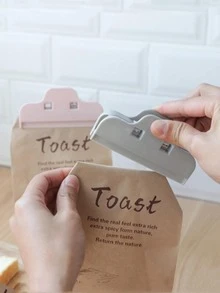 3入組素色食品密封夾 - 彩色 - 查看 4