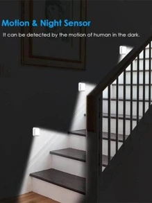 1pc Creative Human Body Induction Night Light, Suitable For Bedroom, Corridor, Wardrobe, Cupboard, Aisle. White Led Light