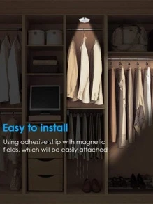 1pc Creative Human Body Induction Night Light, Suitable For Bedroom, Corridor, Wardrobe, Cupboard, Aisle. White Led Light