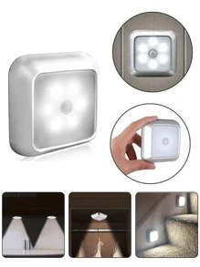 1pc Creative Human Body Induction Night Light, Suitable For Bedroom, Corridor, Wardrobe, Cupboard, Aisle. White Led Light