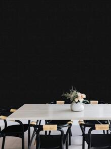 1 Roll Of Removable Matte Black Wallpaper, Self-Adhesive Vinyl Contact Paper, Waterproof, Ideal For Wall And Furniture Coverings - Black - View 7