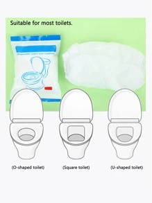 10pcs Disposable Toilet Seat Cover - White - View 3