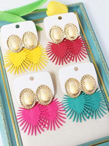 8入組/套愛心裝飾耳墜 - 彩色 - 查看 4