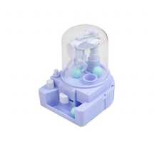 Mini juguete de máquina de bola de garra de simulación aleatoria de 1 pieza, adecuado para entrenamiento cerebral, ocio y entretenimiento de escritorio, mejora de la coordinación ojo-mano - Morado - Ver 1