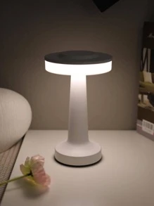 1入組ABS檯燈，現代3色可充電LED家用檯燈 - 白色 - 查看 7