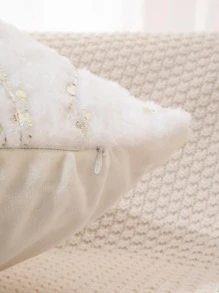 1 Piece Of Craft Pv Velvet Bronzing Bough Texture Pillow Case, Home Bedroom Decoration By Pillow Case Sofa Decoration Pillow Case. - Multicolor - View 4