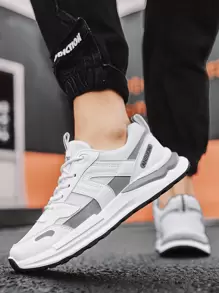 Cocooon 男士舒适透气网眼防滑增高休闲百搭运动鞋 - 白色 - 查看 3