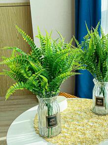 4 cây nhân tạo, cây giả bằng nhựa hiện đại để trang trí sân vườn - màu xanh lá - Xem 4