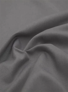 1pc Solid Color Flat Sheet, Modern Composite Fabric Bedding Flat Sheet For Bedroom - Dark Grey - View 6