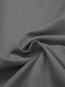 1pc Solid Color Flat Sheet, Modern Composite Fabric Bedding Flat Sheet For Bedroom - Dark Grey - View 7