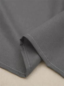 1pc Solid Color Flat Sheet, Modern Composite Fabric Bedding Flat Sheet For Bedroom - Dark Grey - View 8