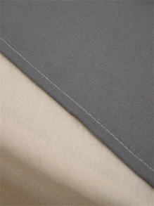 1pc Solid Color Flat Sheet, Modern Composite Fabric Bedding Flat Sheet For Bedroom - Dark Grey - View 9