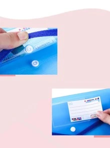 1pc Expanding File Folder - Blue - View 2