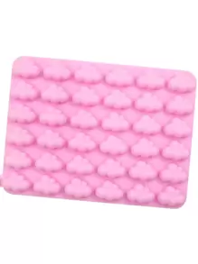 1pc Cloud Design Multi-Grid DIY Silicone Mold, Modern Silicone Mold For DIY - Pink - View 4