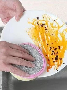 5 piezas Esponja de limpieza de doble cara, para cocina, baño, hogar, artículos para el hogar
