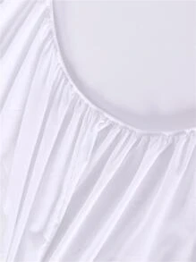 Bộ 3/2 tấm ga trải giường màu trắng tinh khiết, sâu 30cm - trắng - Xem 10