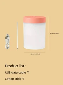 1入組200毫升ABS加濕器，現代家用台式霧化器加濕器