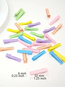 30 cái Phụ nữ Màu ngẫu nhiên Rắn Kẹp tóc cá sấu thông thường để trang trí tóc - Nhiều màu - Xem 3