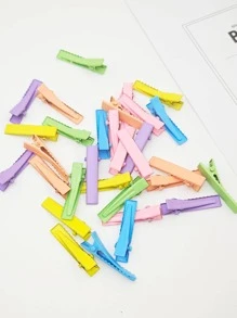 30 cái Phụ nữ Màu ngẫu nhiên Rắn Kẹp tóc cá sấu thông thường để trang trí tóc - Nhiều màu - Xem 6